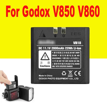 батерия за Godox V850 V860 Speedlite Литиево-йонна VB18 DC 11,1 V 2000mAh 22Wh Литиево-йонна