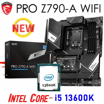 дънна платка i5 13600K LGA1700 CPU Combo Z790 Подходящ за дънната платка MSI PRO Z790-A WIFI DDR5 + процесор Intel Core i5 13600K 13-то поколение